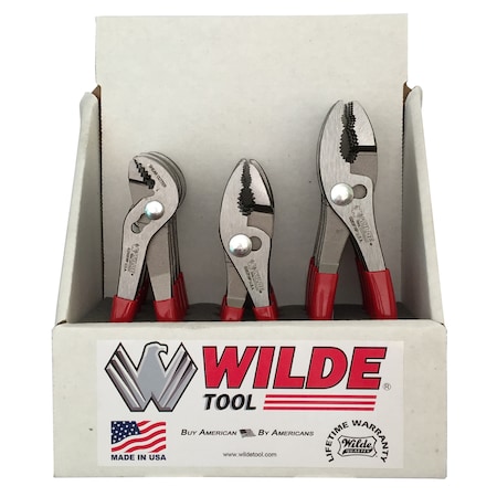 Wilde 12-PIECE POLISHED PLIERS DISPLAY-G251P, G262P & G263P-3 SKUs, 4 EA DB71-3P/DB